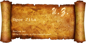 Ugor Zita névjegykártya